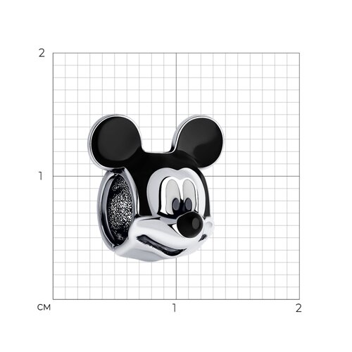 Подвеска-шарм из серебра с эмалью - фото 3