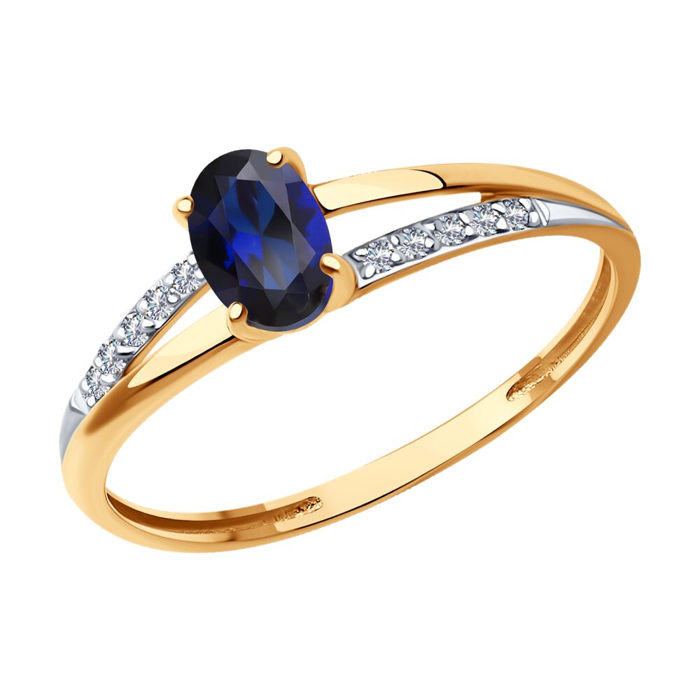 

Кольцо SOKOLOV Diamonds из золота с бриллиантами и корундом