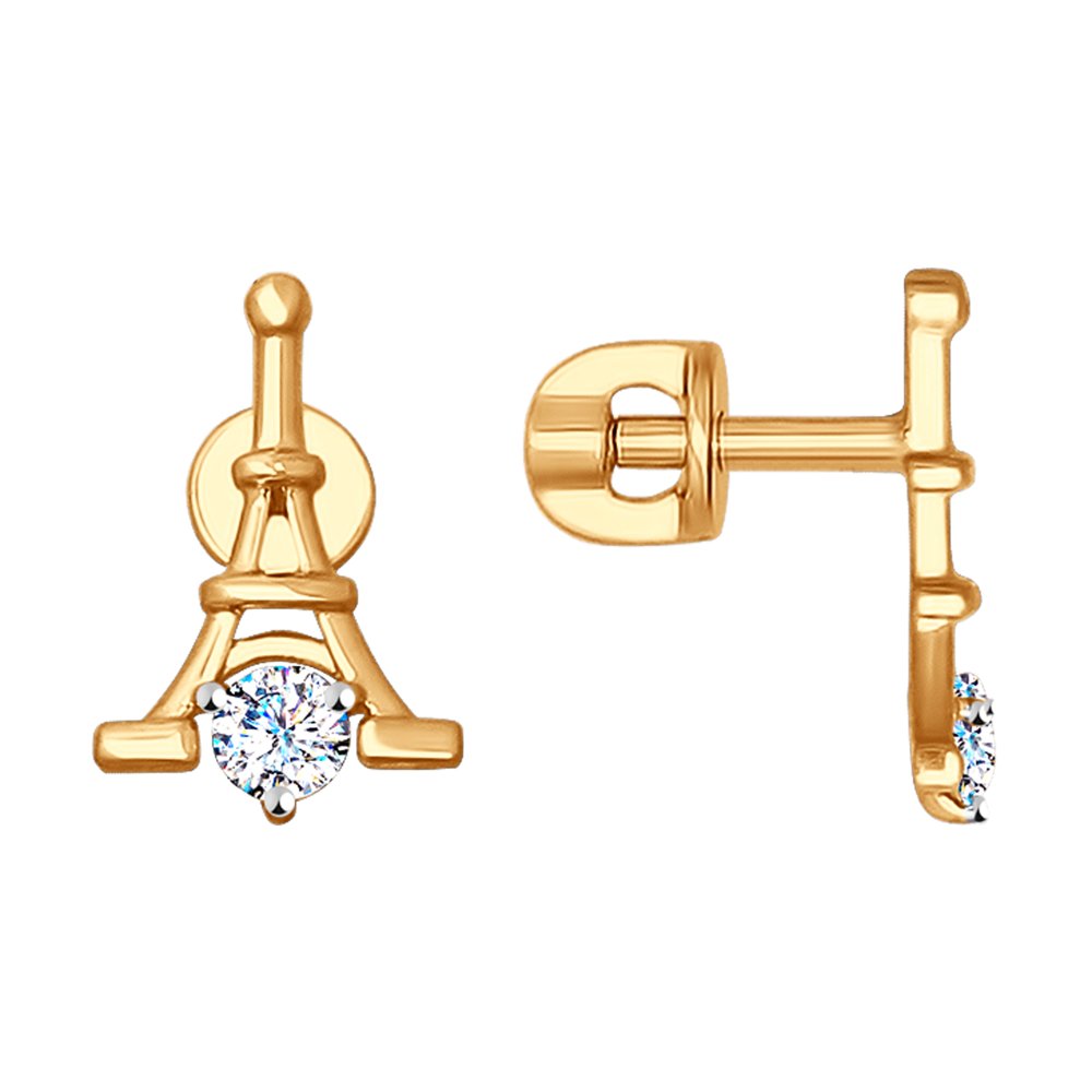 

Серьги SOKOLOV из золота с фианитами