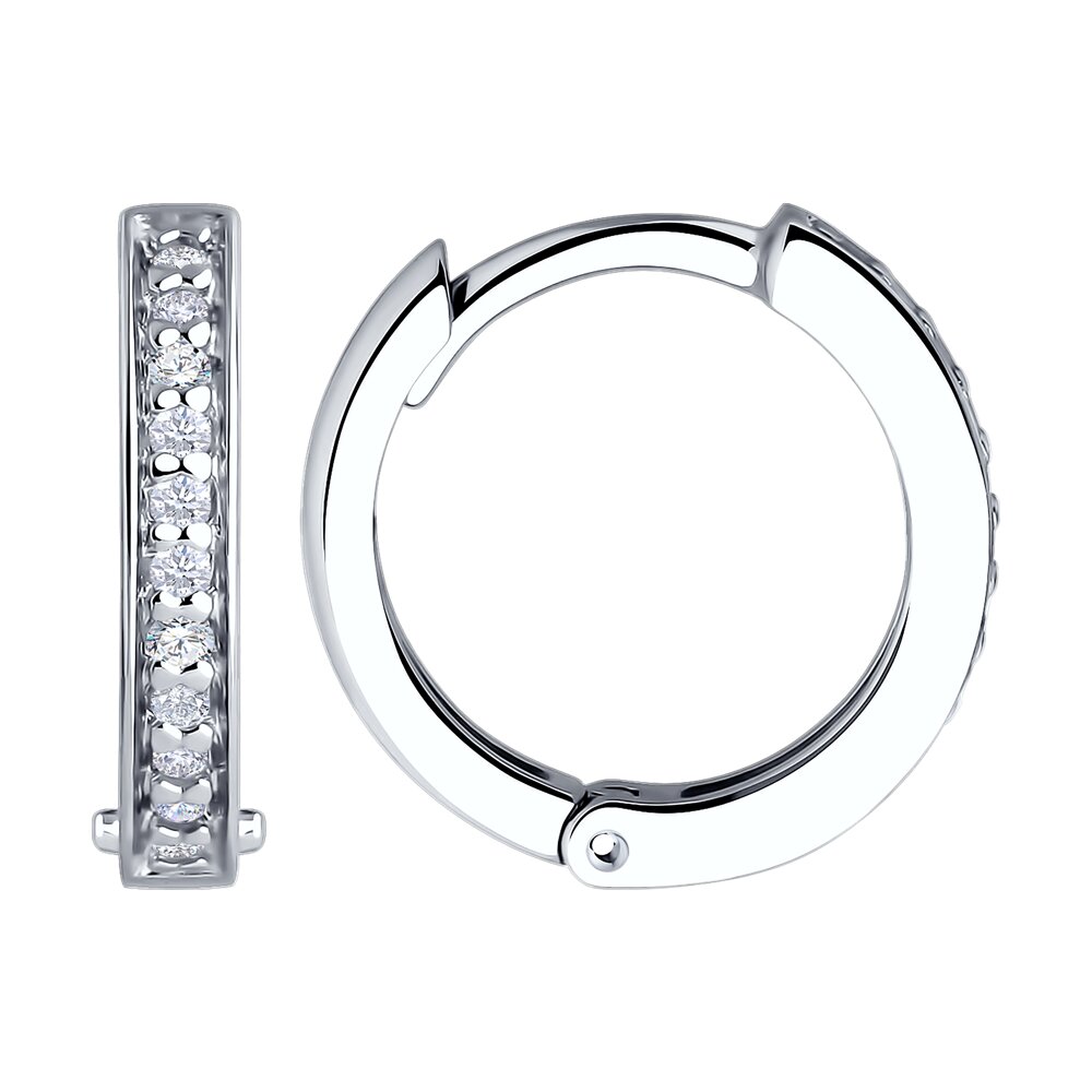 Серьги SOKOLOV из серебра с фианитами