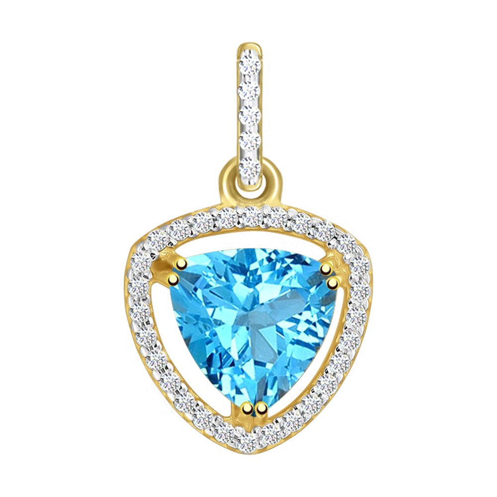 

Подвеска SOKOLOV из желтого золота с топазом и фианитами