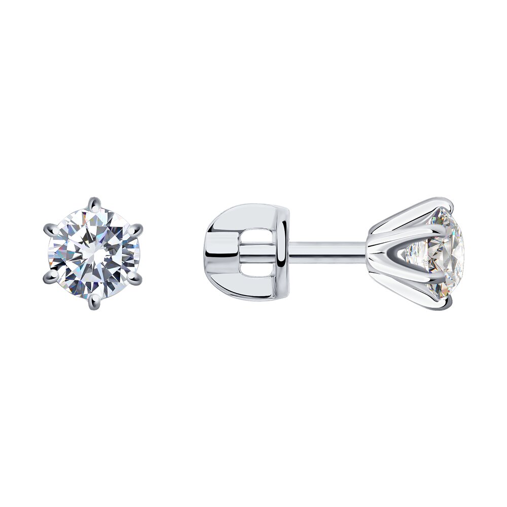 

Серьги SOKOLOV Diamonds из белого золота с бриллиантами