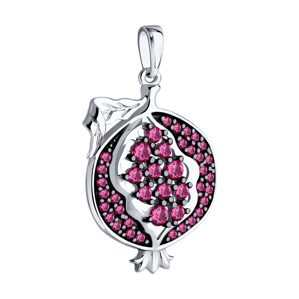 Подвеска SOKOLOV из серебра с корундами, фото 2