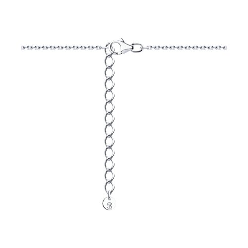 Колье из серебра с фианитами - фото 2