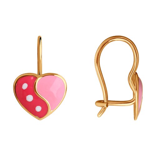 Серьги из золота с эмалью SOKOLOV - купить в официальном интернет ...