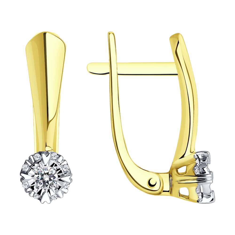 

Серьги SOKOLOV Diamonds из желтого золота с бриллиантами