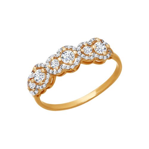 

Кольцо SOKOLOV из золота с фианитами