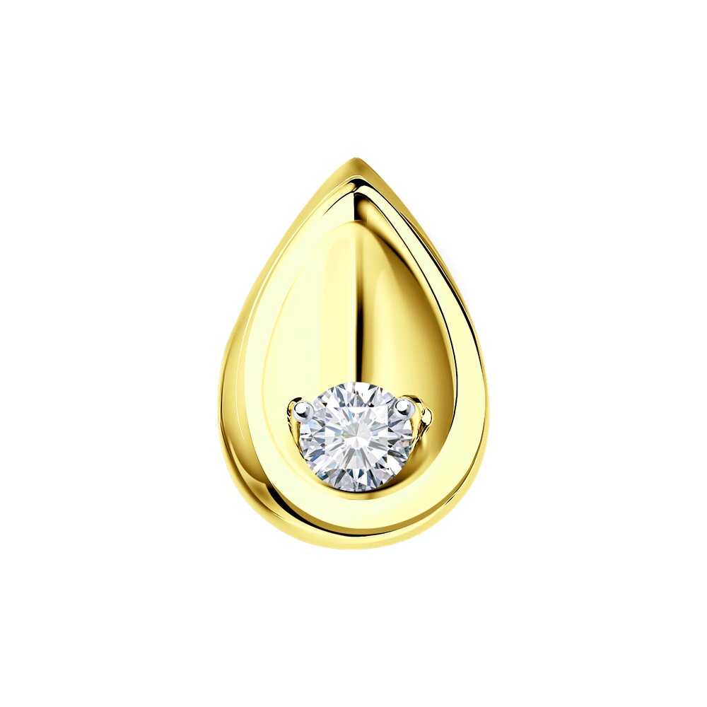 

Подвеска SOKOLOV Diamonds из желтого золота с бриллиантом