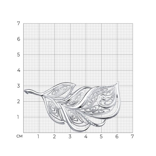 Брошь из серебра - фото 2