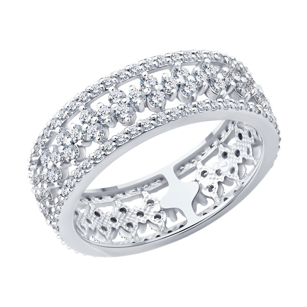 Кольцо SOKOLOV из белого золота с бриллиантами