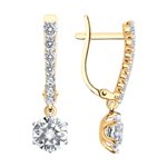 Серьги из золота со Swarovski Zirconia
