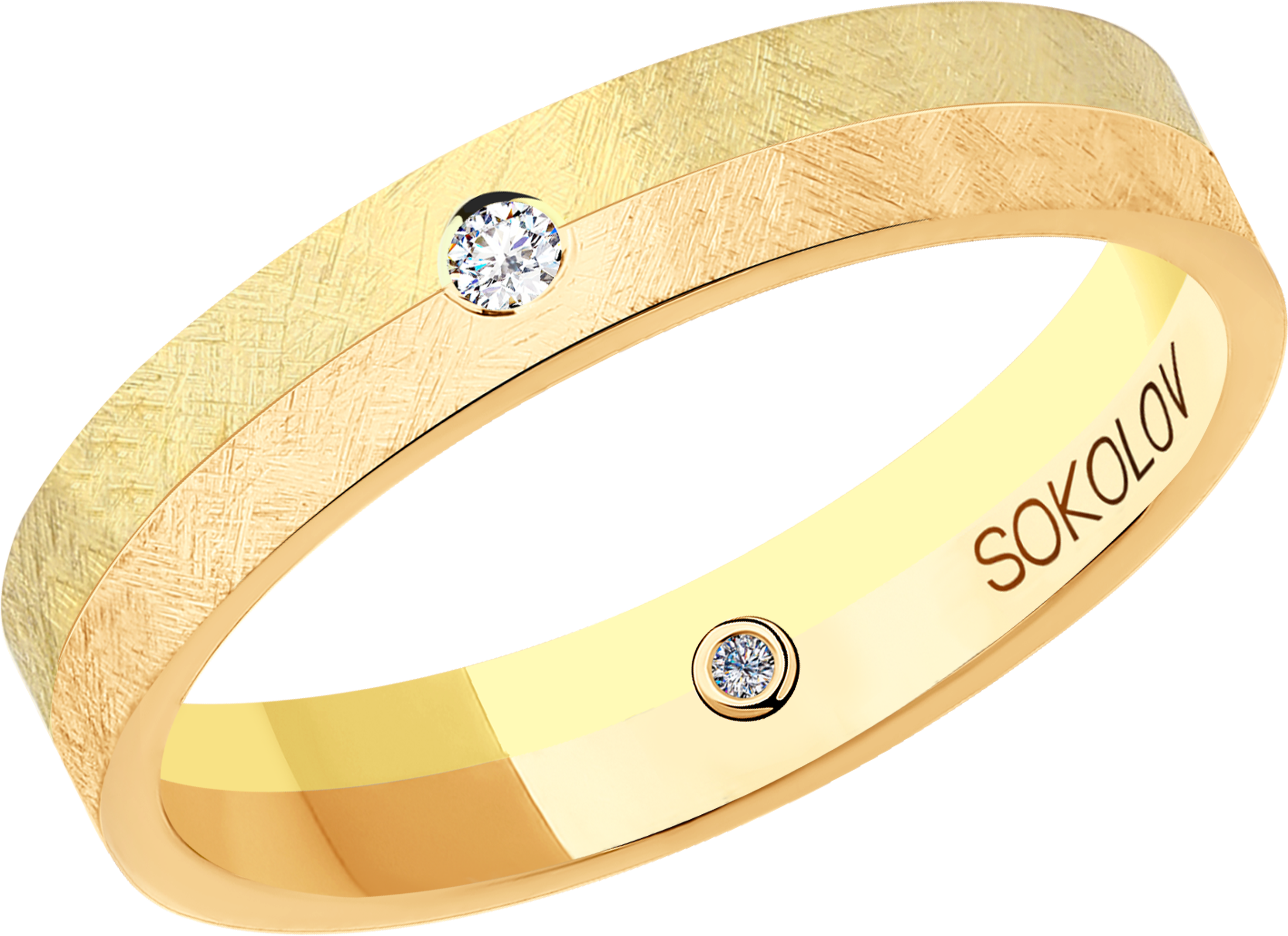 Кольцо SOKOLOV Diamonds из комбинированного золота