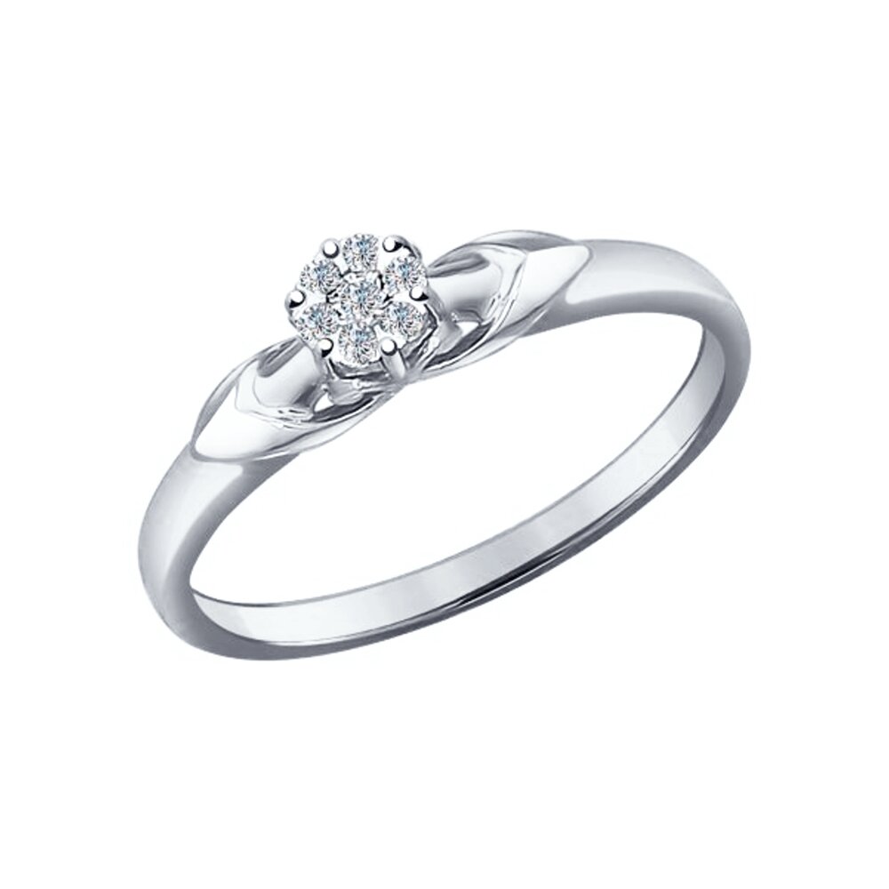 

Кольцо SOKOLOV Diamonds из белого золота с бриллиантами