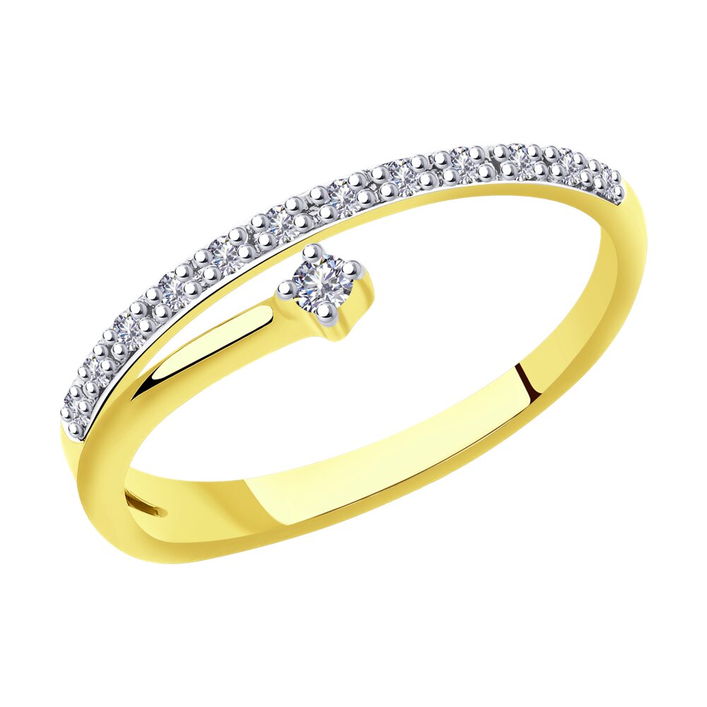 

Кольцо SOKOLOV Diamonds из желтого золота с бриллиантами