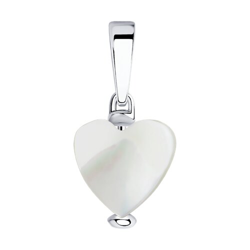 Подвеска из серебра с перламутром - фото 1