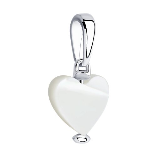 Подвеска из серебра с перламутром - фото 2