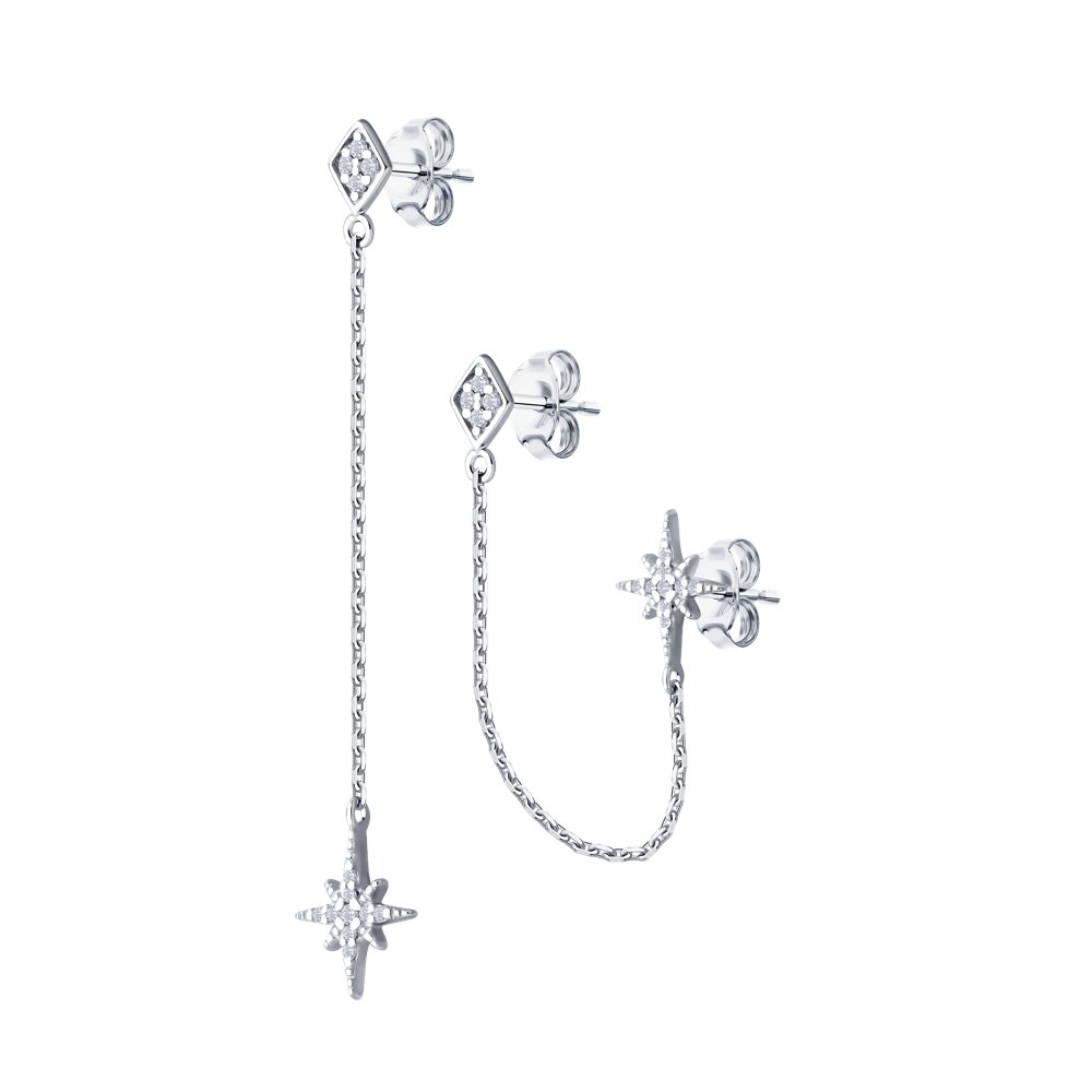 Серьги SOKOLOV из серебра с фианитами 11490₽