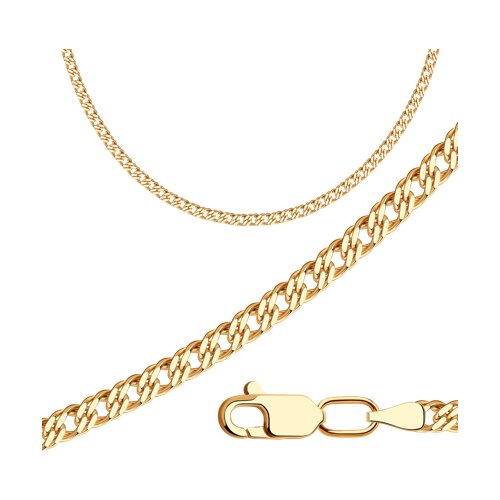 Цепь из золочёного серебра - фото 1