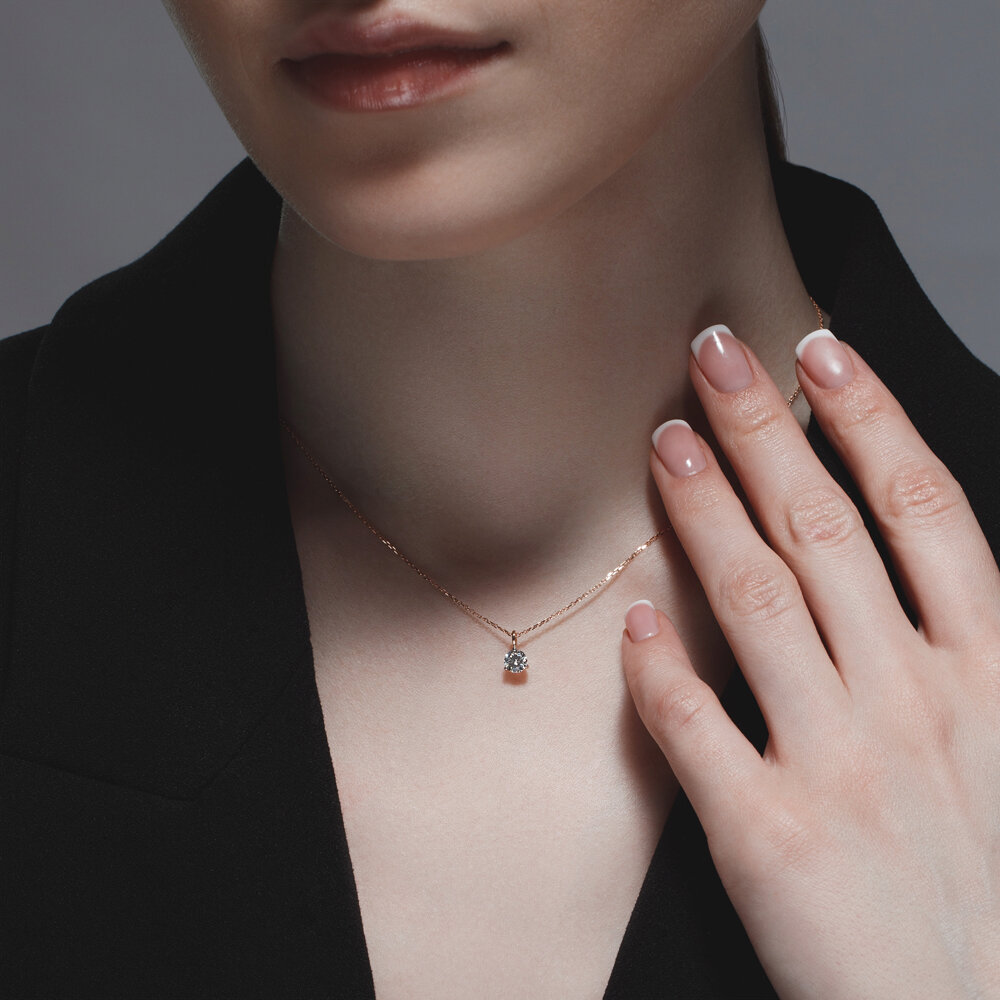 фото Колье sokolov diamonds из золота с бриллиантом