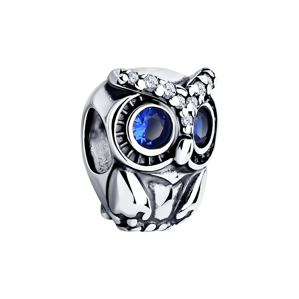 Подвеска шарм SOKOLOV из серебра с фианитами