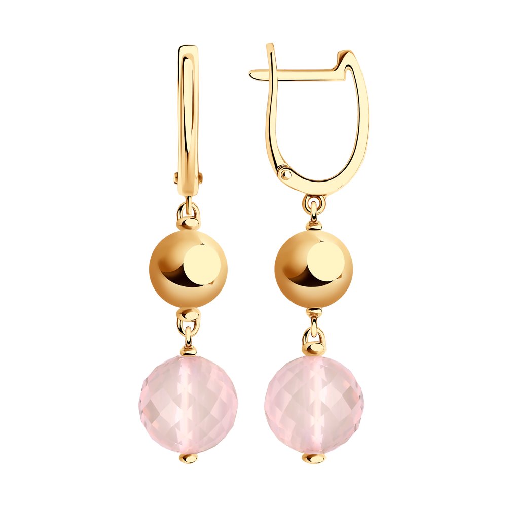 

Серьги SOKOLOV из золота с кварцами