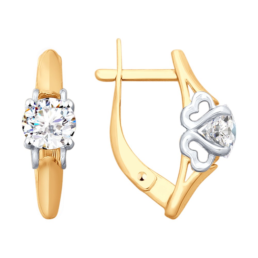 

Серьги SOKOLOV из золота со Swarovski Zirconia