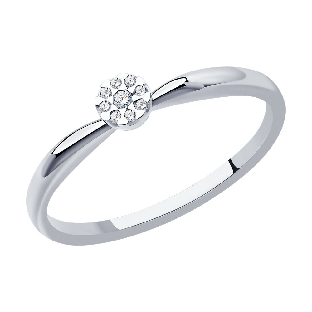 

Кольцо SOKOLOV Diamonds из белого золота с бриллиантами
