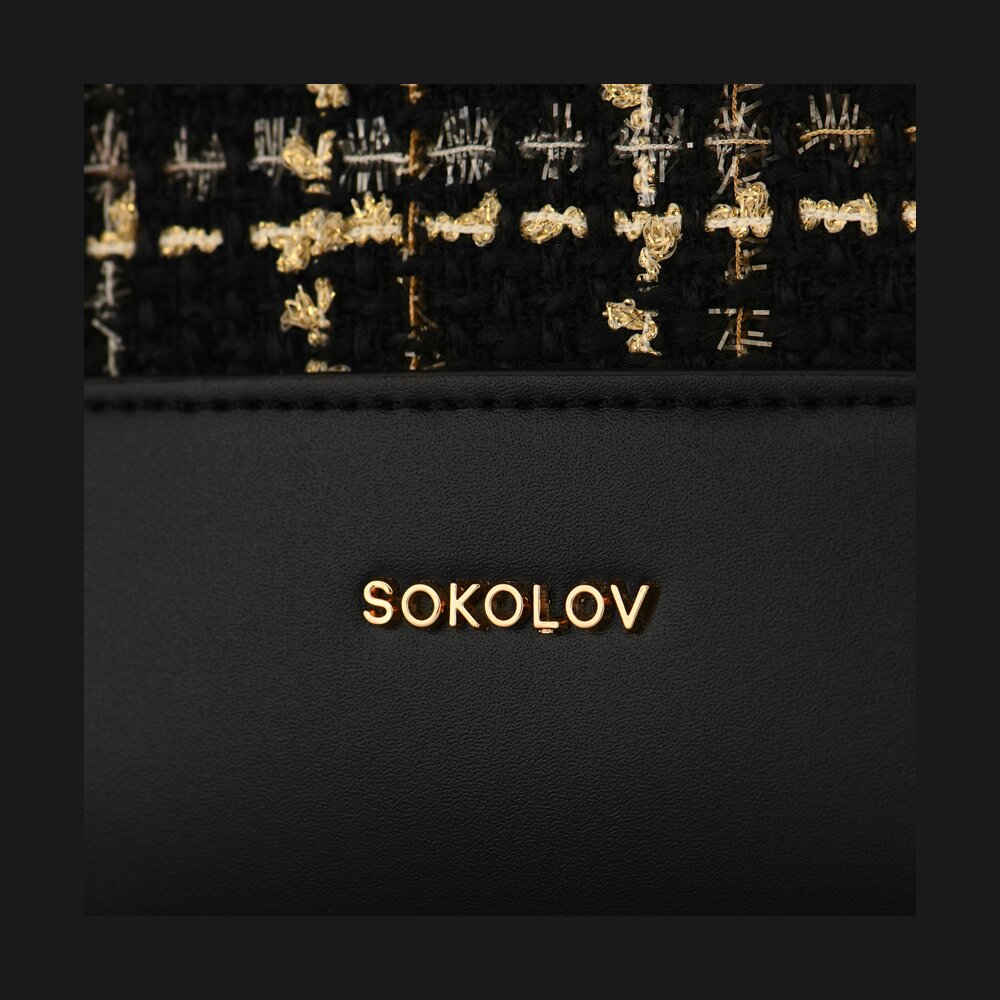 Сумка-бакет SOKOLOV из твида, фото 14