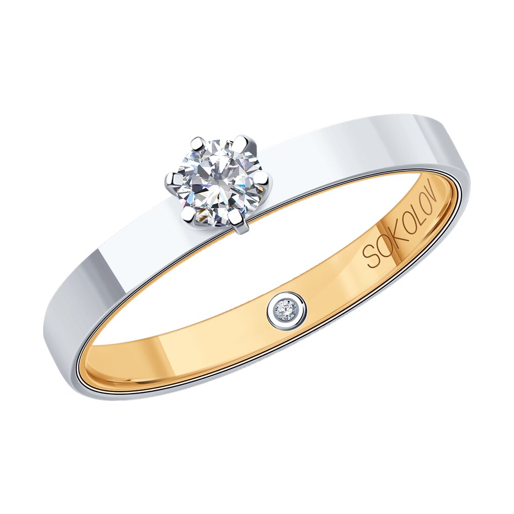 

Кольцо SOKOLOV Diamonds из комбинированного золота с бриллиантами