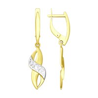 Серьги из желтого золота