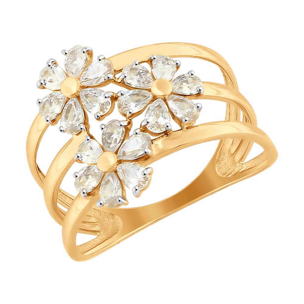 

Кольцо SOKOLOV из золота со Swarovski Zirconia