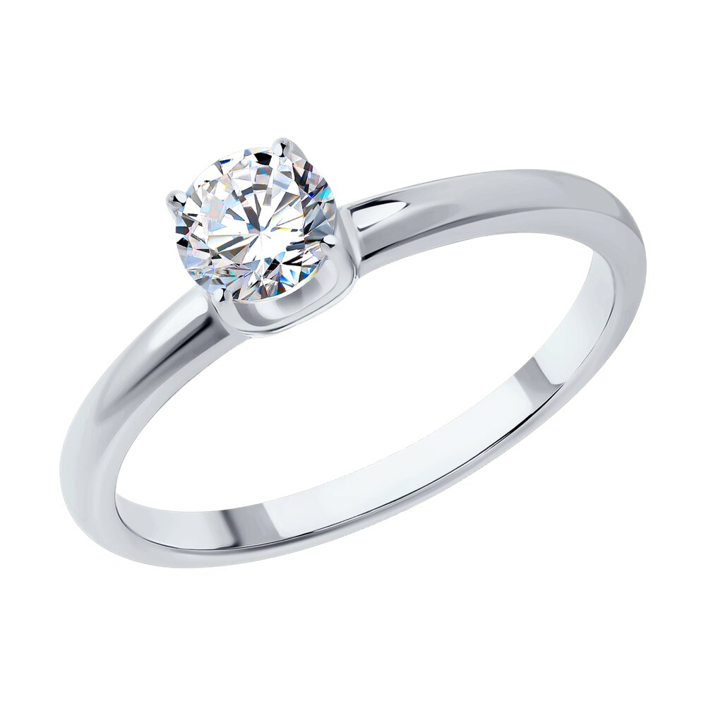 

Кольцо SOKOLOV Diamonds из белого золота с бриллиантом