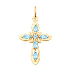 Подвеска SOKOLOV из золота с топазами 8500₽