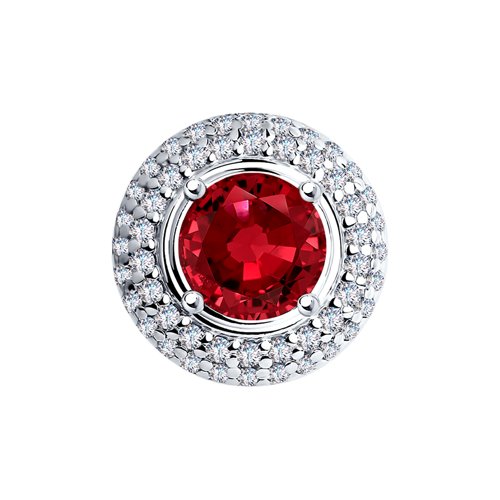 

Подвеска SOKOLOV из серебра с красным фианитом