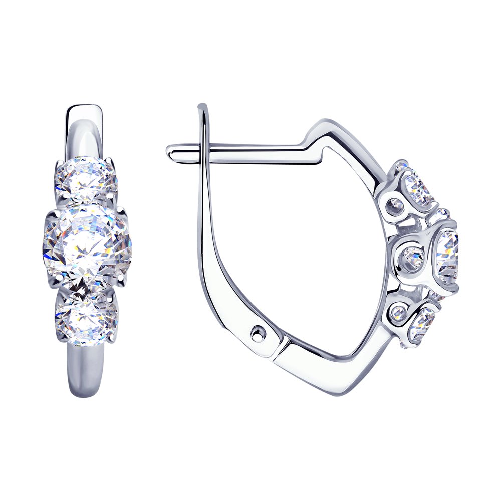 

Серьги SOKOLOV из серебра со Swarovski Zirconia