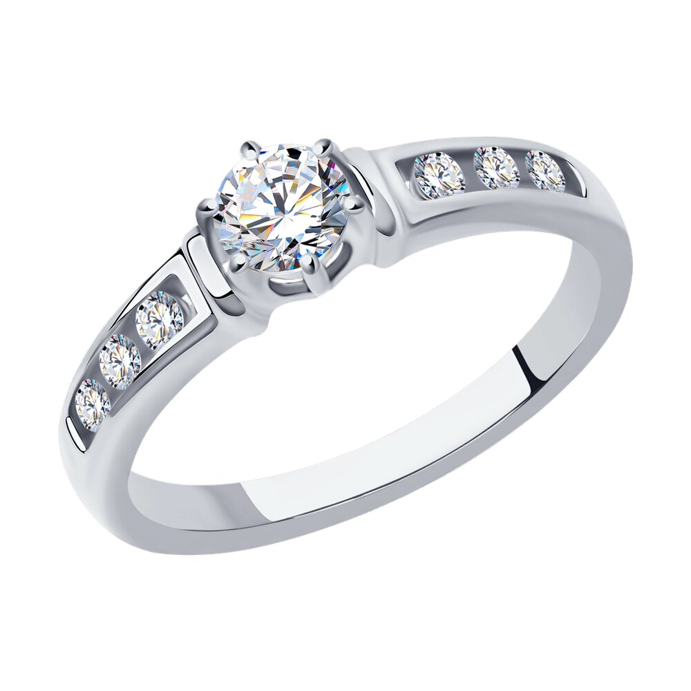 Кольцо SOKOLOV Diamonds из белого золота с бриллиантами