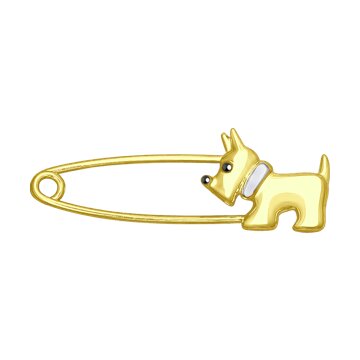 Брошь SOKOLOV из желтого золота 7250₽