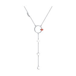 Колье SKLV из серебра с эмалью и фианитами 2480₽