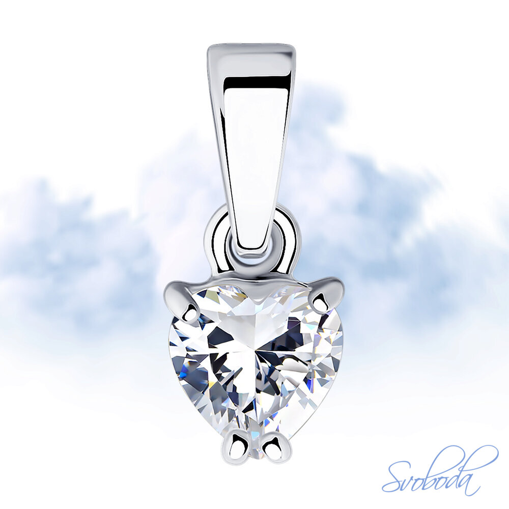 Подвеска из серебра с фианитом SOKOLOV - купить в официальном интернет ...