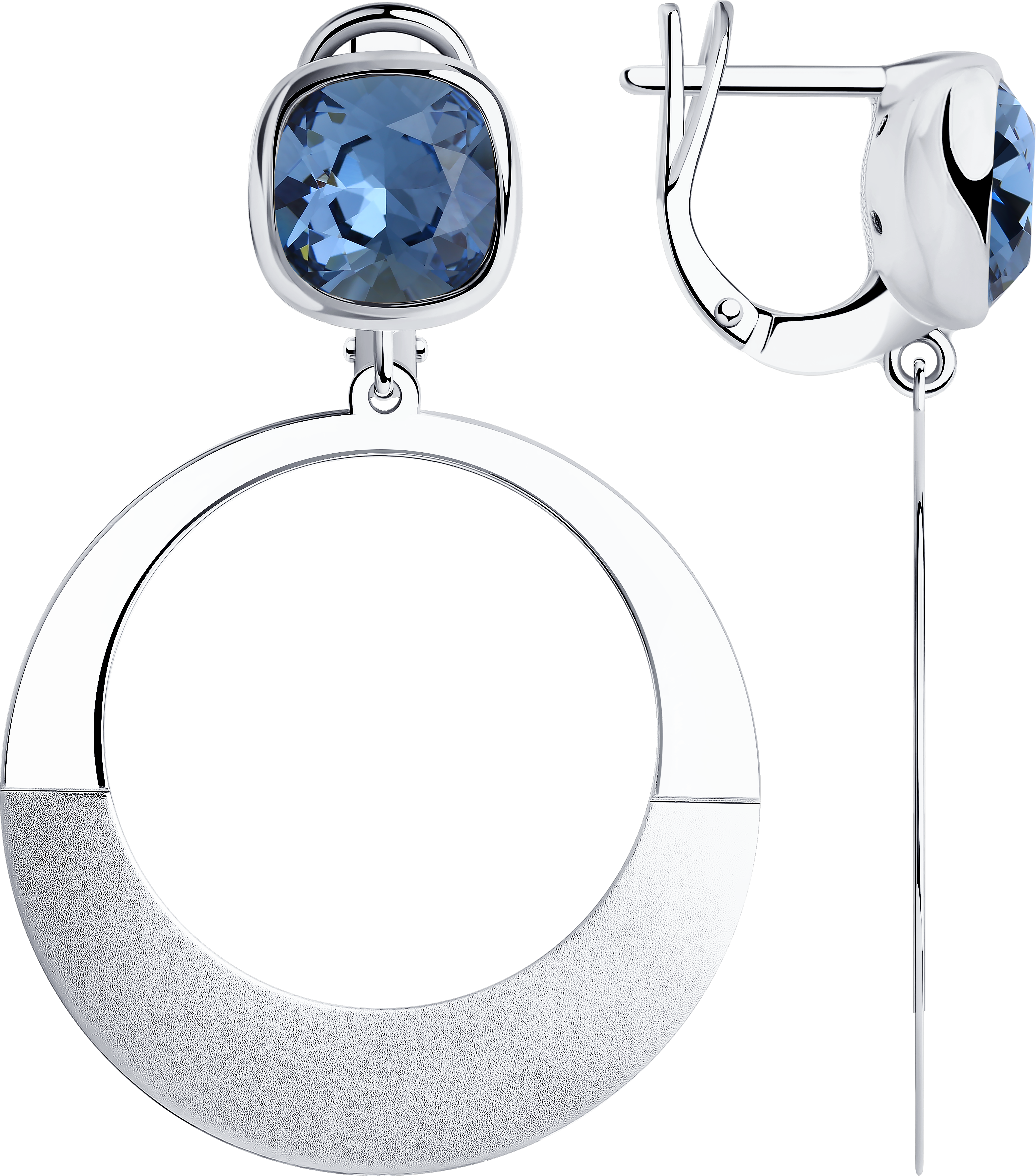 Серьги SOKOLOV из серебра с кристаллами 4500₽