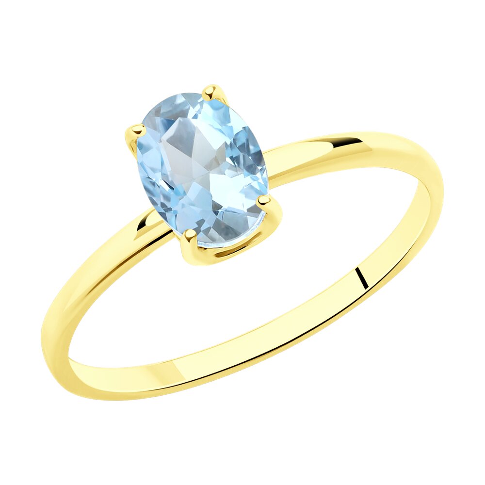 

Кольцо SOKOLOV из желтого золота с топазом