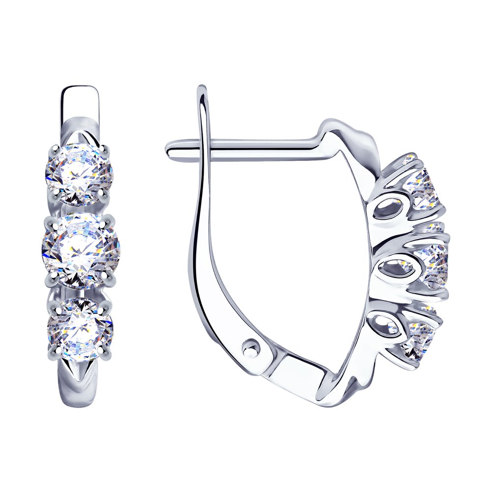 

Серьги SOKOLOV из серебра со Swarovski Zirconia
