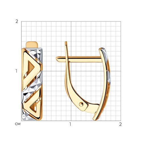Серьги из золота с алмазной гранью SOKOLOV - купить в официальном ...