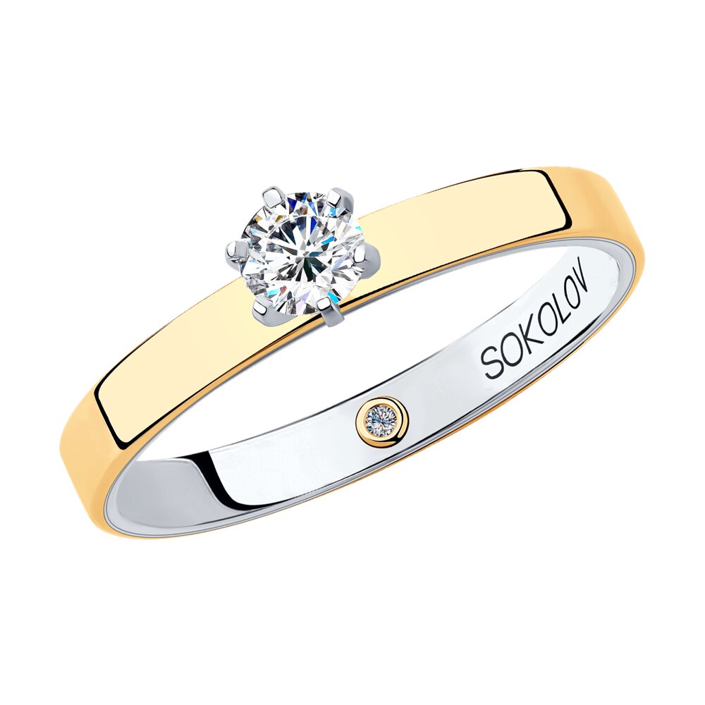 

Кольцо SOKOLOV Diamonds из комбинированного золота с бриллиантами