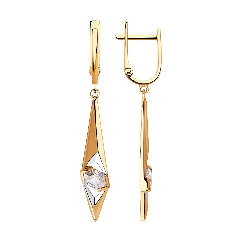 

Серьги SOKOLOV из золота со Swarovski Zirconia