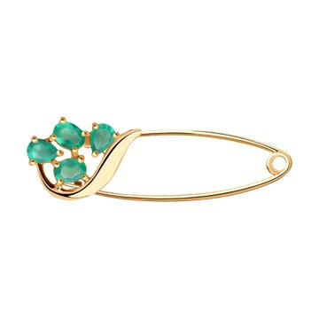 Брошь SOKOLOV из золота с агатами 9750₽