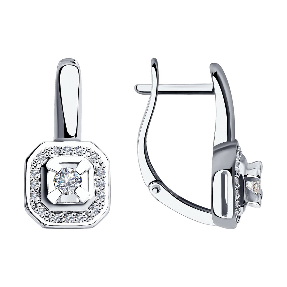 

Серьги SOKOLOV Diamonds из белого золота с бриллиантами