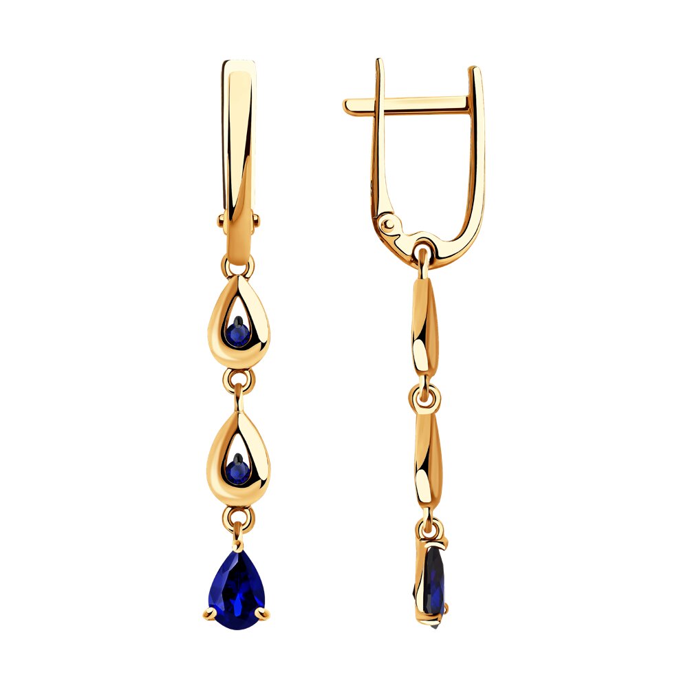 

Серьги SOKOLOV Diamonds из золота с сапфирами