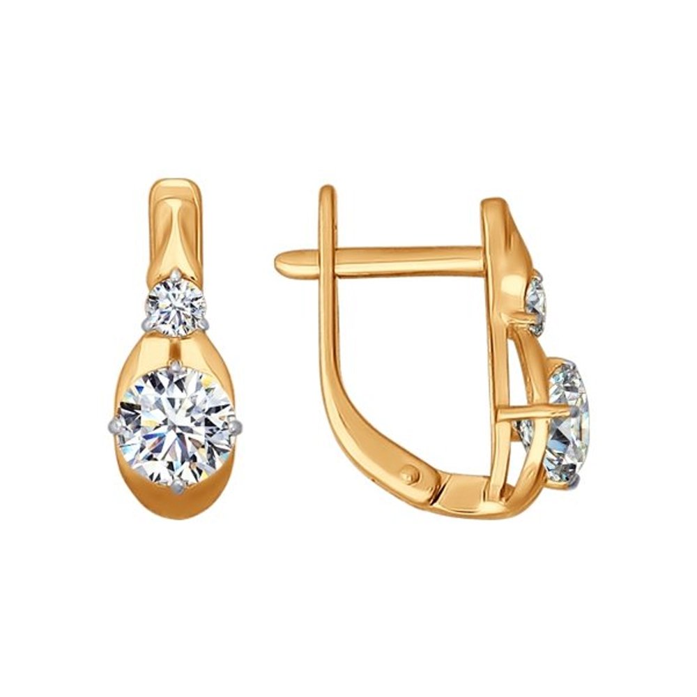 

Серьги SOKOLOV из золота со Swarovski Zirconia