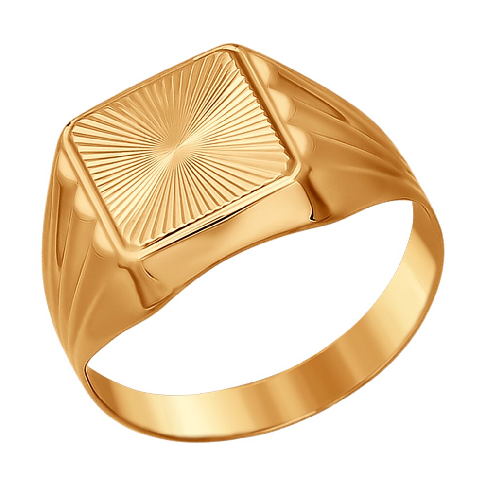 Печатка SOKOLOV из золота с алмазной гранью 55350₽